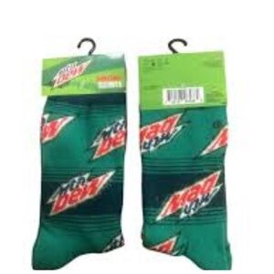 Mountain Dew Crew Socks -NWT
